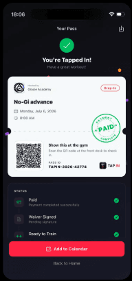 Tap In Athlete Pass Mockup